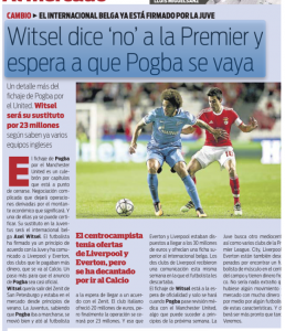 Axel Witsel Sport August 7th