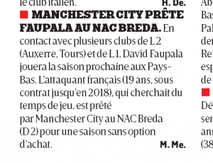 Faupala L'Equipe August 11th