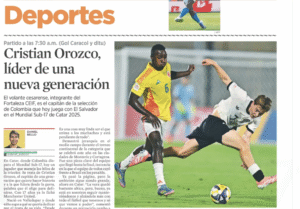 Colombian newspaper celebrates Manchester United bound Cristian Orozco