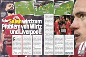 German magazine SportBild blame Liverpool star Mohamed Salah for Florian Wirtz failing to shine