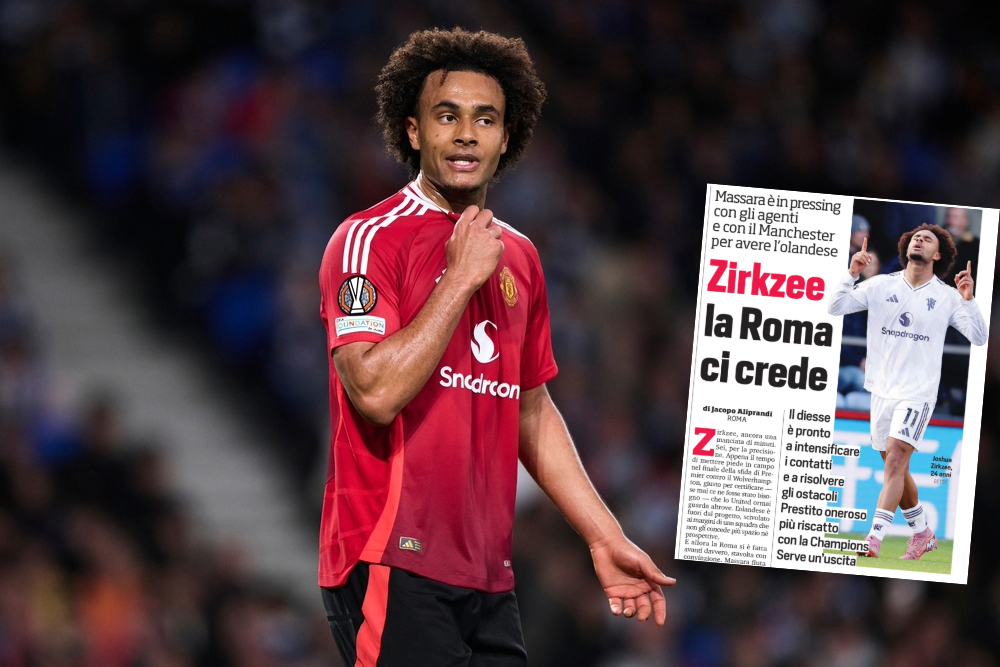 AS Roma are picking up their efforts to sign Joshua Zirkzee from Manchester United
