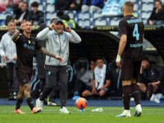 Antonio Conte yells at reported Tottenham target Alessandro Buongiorno