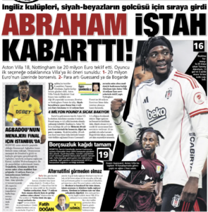 Tammy Abraham to Aston Villa is a big deal in Turkey