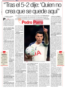 Tottenham's Pedro Porro speaks to AS