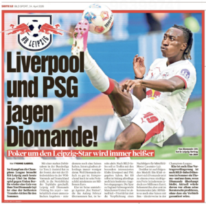 Liverpool is a likelier destination for Yan Diomande compared to Manchester United