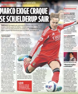 Marco Silva wants a replacement should Andreas Schjelderup join Tottenham and that's seen Arsenal's Reiss Nelson targeted