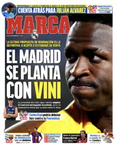 Marca send message out as Vinicius linked with Arsenal