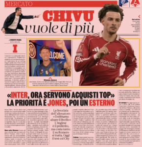 Gazzetta feature the Liverpool player on a daily basis at the moment
