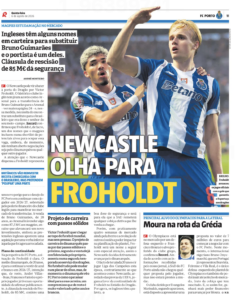 Newcastle United plumping for Victor Froholdt is big news in Portugal