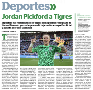 Everton’s Jordan Pickford is not on the move to Mexico