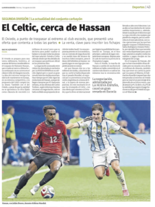 Celtic are on the verge of signing Haissem Hassan