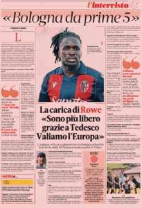Everton target Jonathan Rowe has been speaking to Gazzetta dello Sport