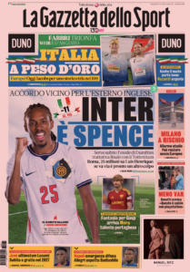 Tottenham Hotspur's Djed Spence is expected to sign for Inter Milan