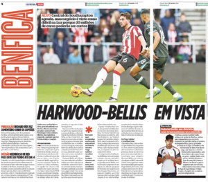 Southampton's Taylor Harwood-Bellis is across the Portuguese media today